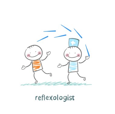 Refleksoloji ile hasta iğne ile çalışır.