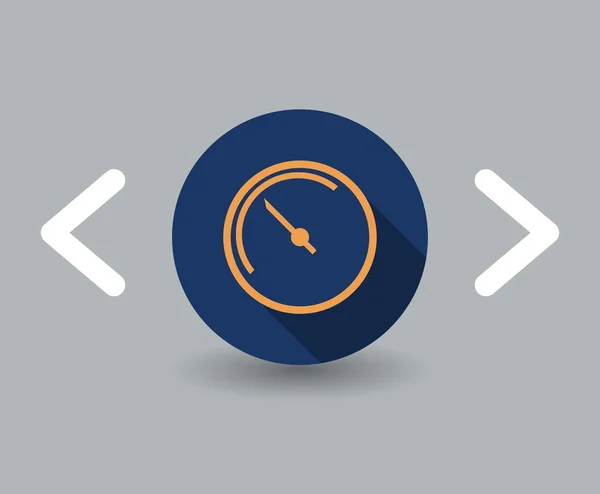 Snelheidsmeter pictogram — Stockvector