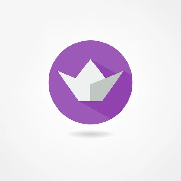 Paper boat icon — Stock Vector