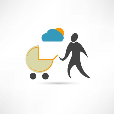 babası ile sidecar iyi hava simgesi