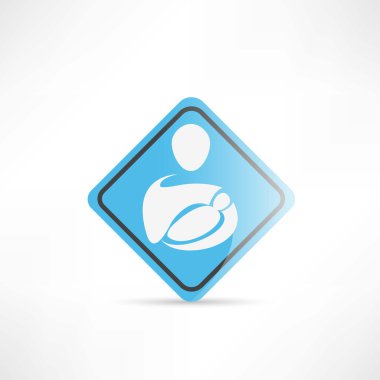 annelerin çocuk mavi işareti simgesi olan yer