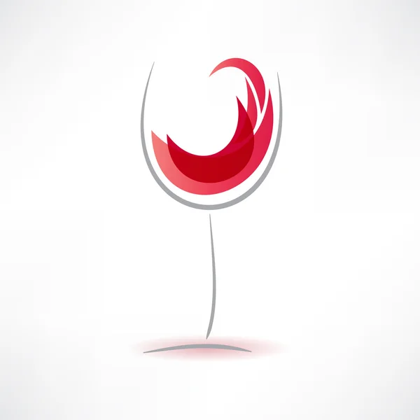 Bicchieri concetto con icona bevanda — Vettoriale Stock