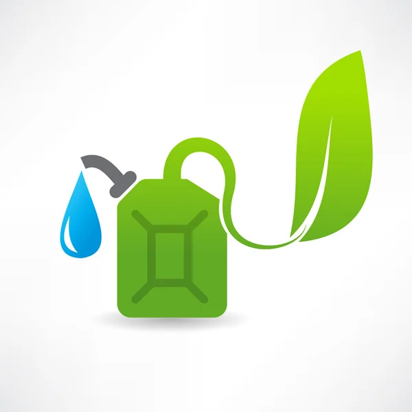 Eco fuel abstraction icon — Stock Vector