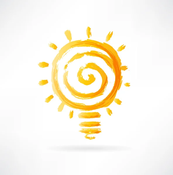 Lightbulb icon — Stock Vector