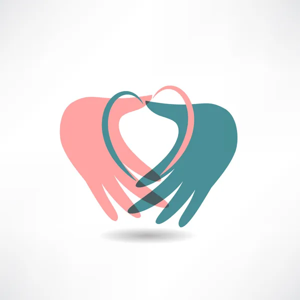 Love for others icon — Stock Vector