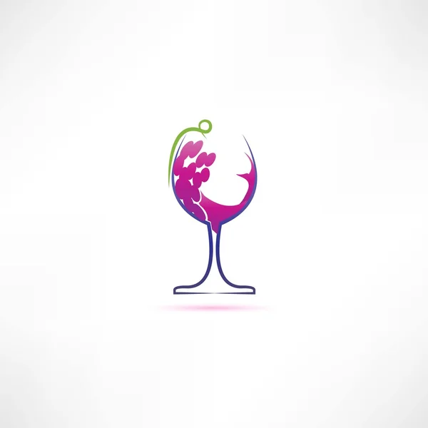 Grape wine icon — Stock Vector