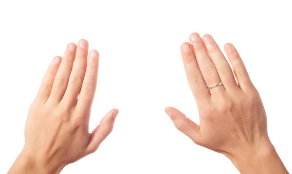 Twee menselijke handen — Stockfoto