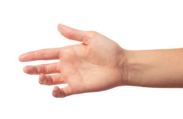 Outstretched human hand — Stock Photo, Image