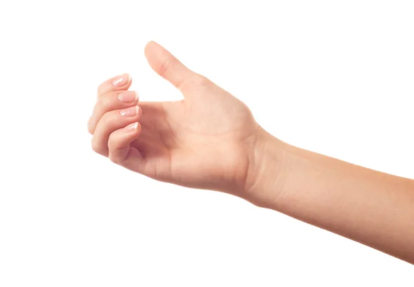 Hand on white background — Stock Photo, Image