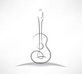 Acoustic guitar bending line icon