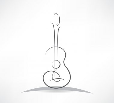 akustik gitar bükme satırı simgesi