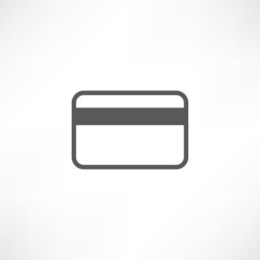 Beyaz kredi kartı simgesi