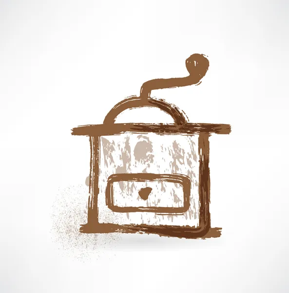 Kávový mlýnek ikona — Stockový vektor