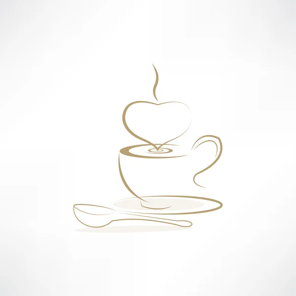 Latte lijn pictogram — Stockvector