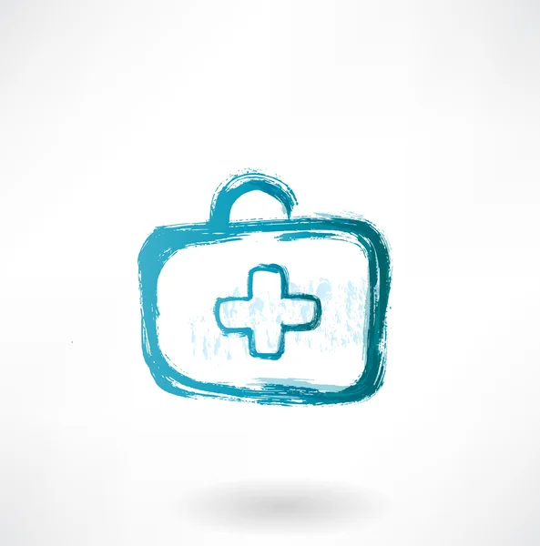 Medizinische Koffer-Ikone — Stockvektor