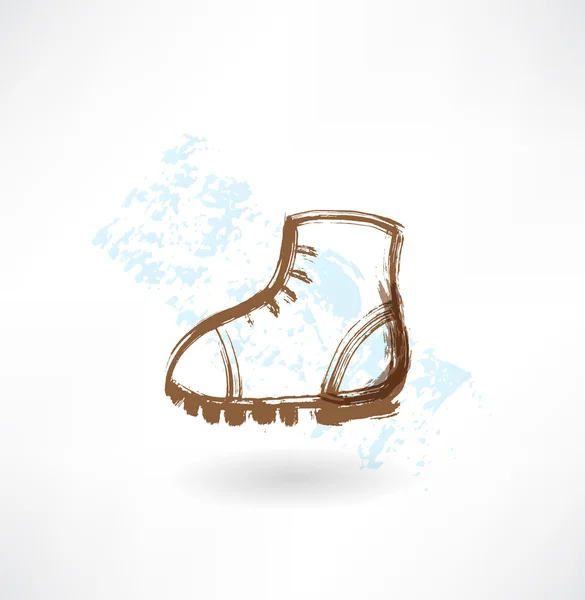 Boot Grunge-Ikone — Stockvektor