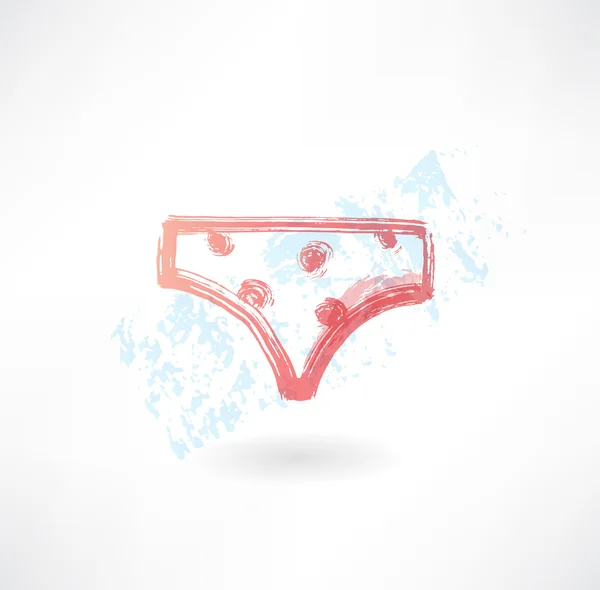 Bikini grunge icône — Image vectorielle