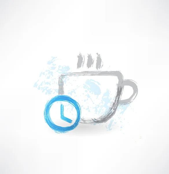 Czas do picia kawy ikona — Wektor stockowy