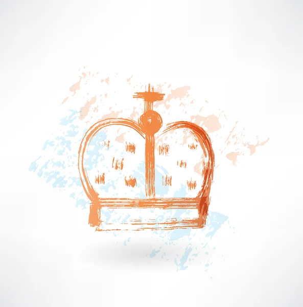 Król korony ikona — Wektor stockowy