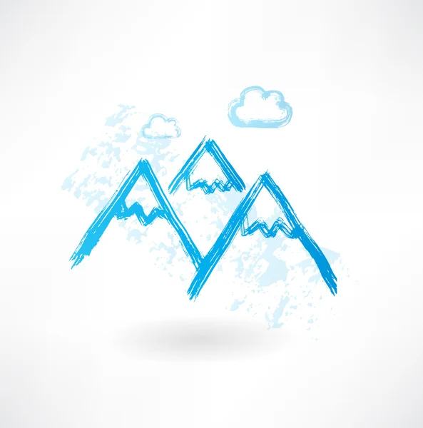 Icona delle montagne — Vettoriale Stock