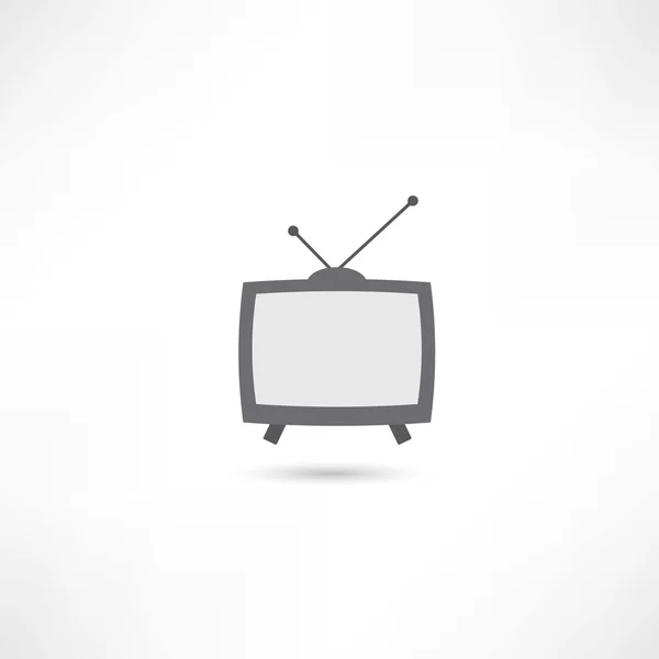 Televisión gris — Vector de stock