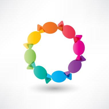 Çemberin içinde şekerler