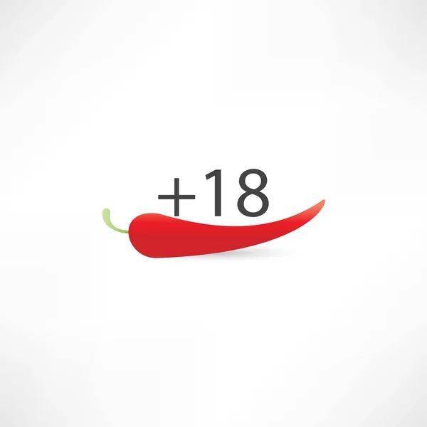 Hete peper 18 — Stockvector