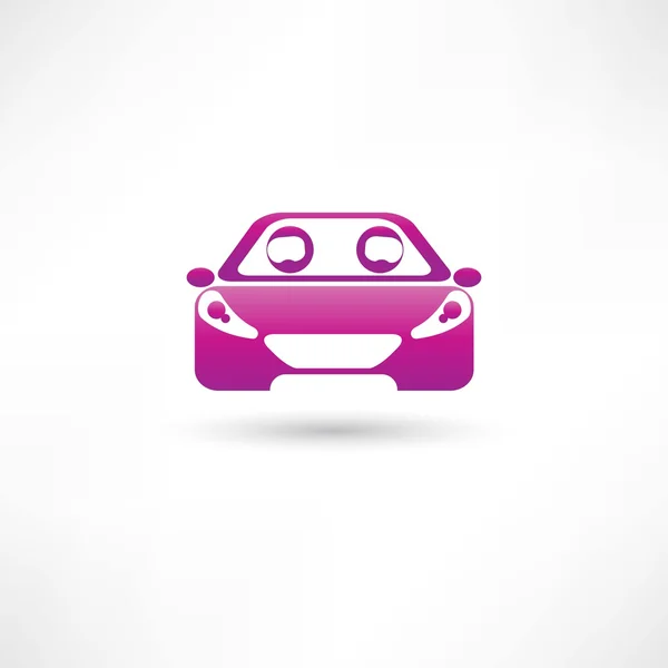 Coche delantero de color — Vector de stock