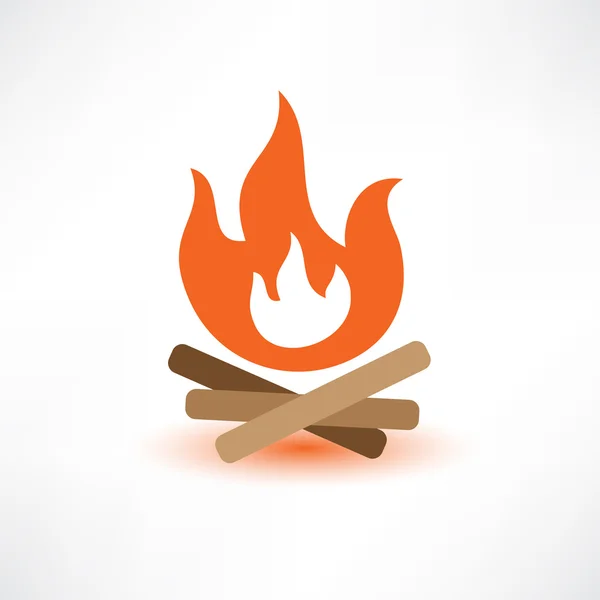 Colored bonfire — Stock Vector