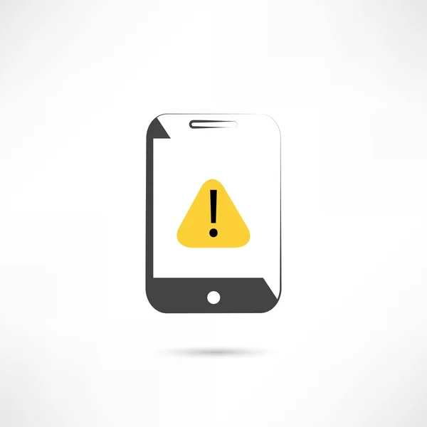 Cep telefonunuzun uyarı — Stok Vektör