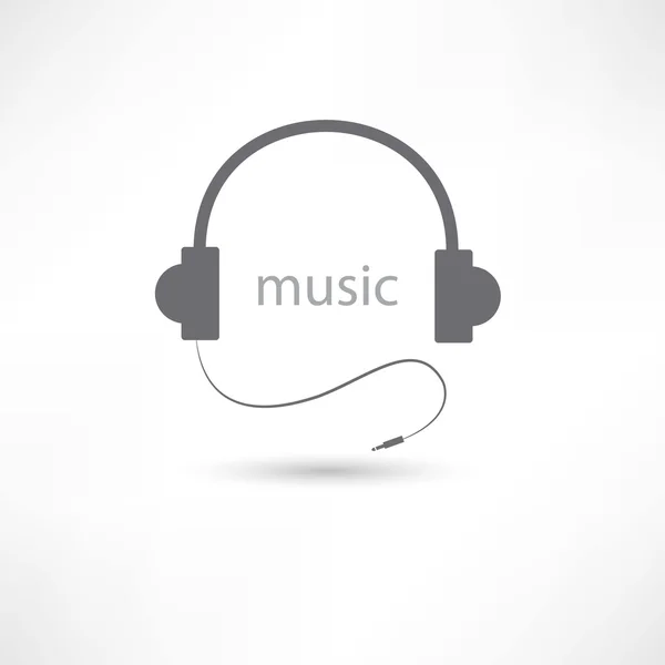 Musik hörlurar — Stock vektor