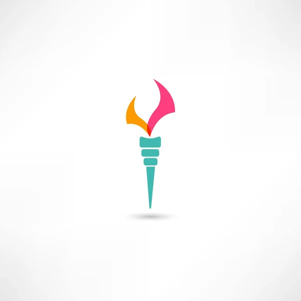 Torch symbol — Stock Vector