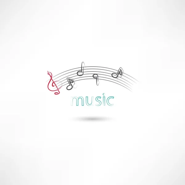 Lignes musicales — Image vectorielle