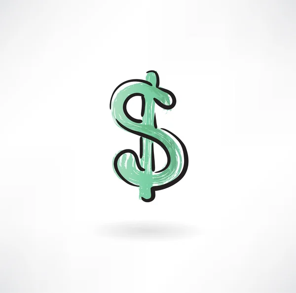 Signo de dólar — Vector de stock