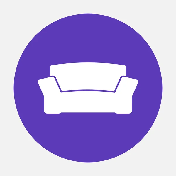 Sofa-Symbol — Stockvektor