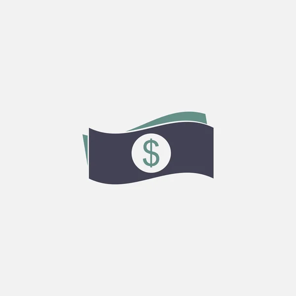 Bankbiljetten geld pictogram — Stockvector