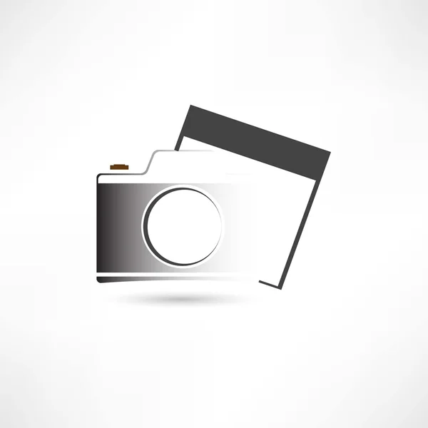 Camera en foto — Stockvector