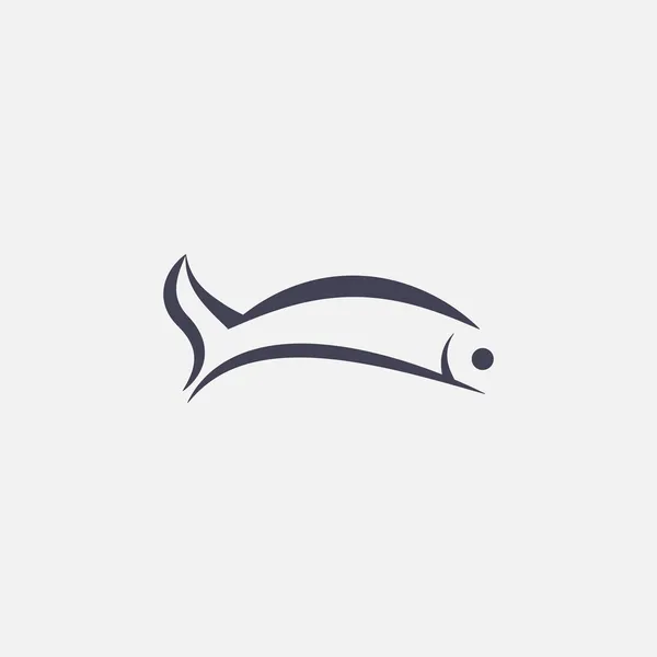 Icona di pesce — Vettoriale Stock