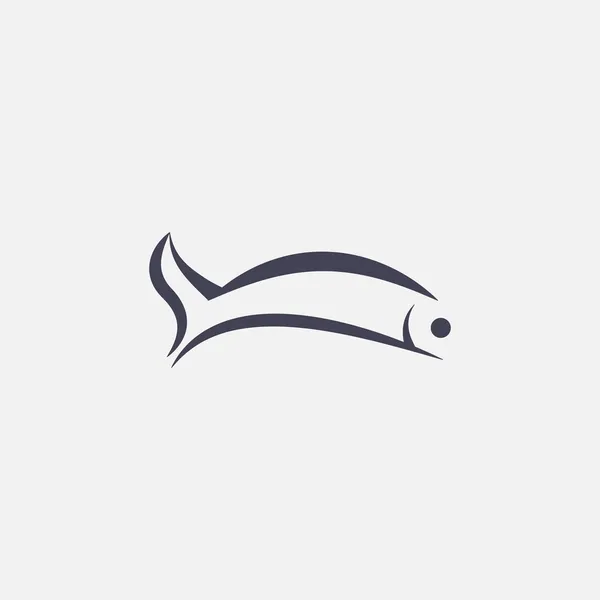 Icône de poisson — Image vectorielle