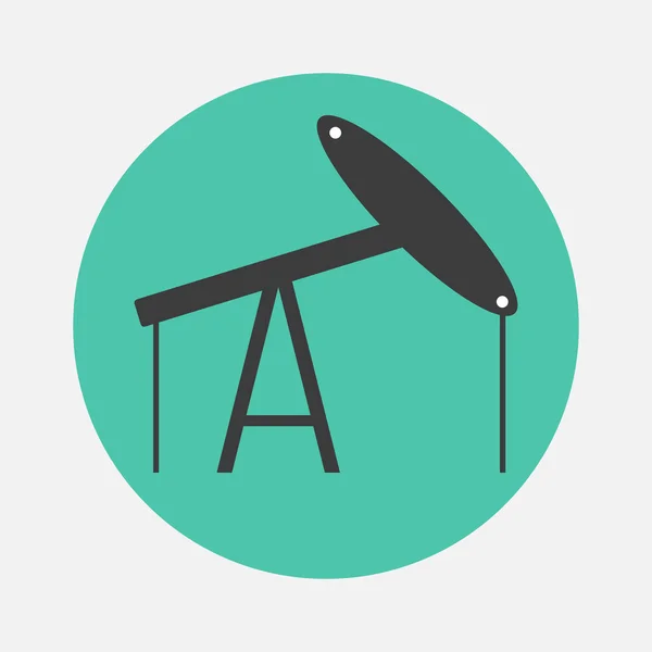 Oil derrick icon — Stock Vector