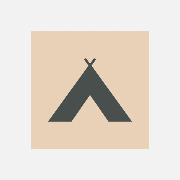 Icono wigwam — Vector de stock