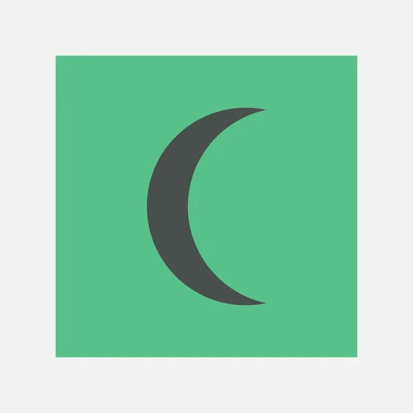 Půlměsíc ikona — Stockový vektor