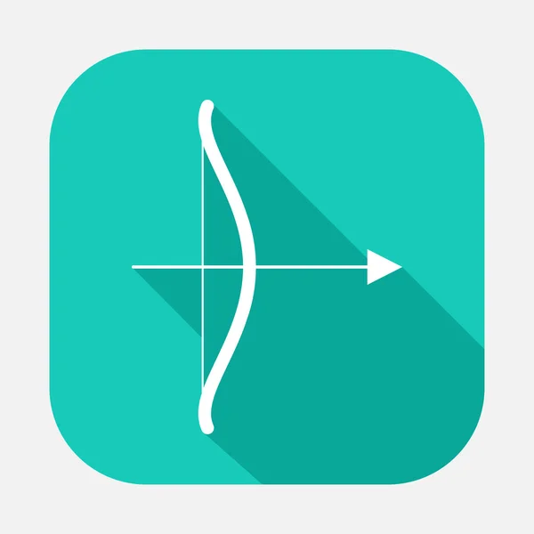 弓と矢のアイコン — ストックベクタ