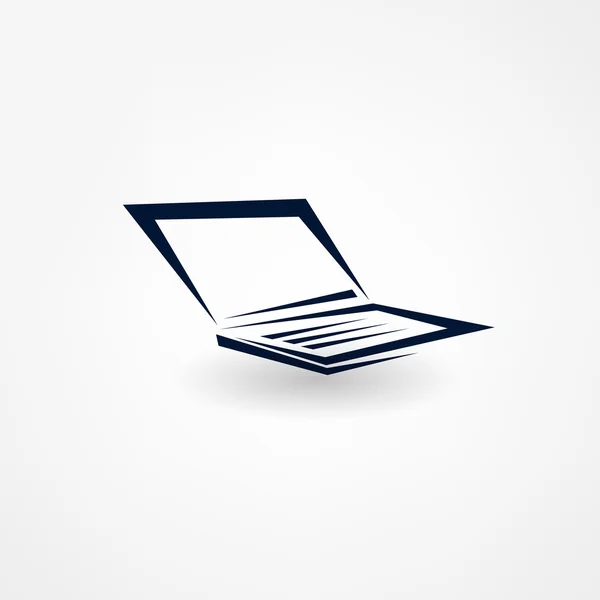 Laptop-Symbol — Stockvektor