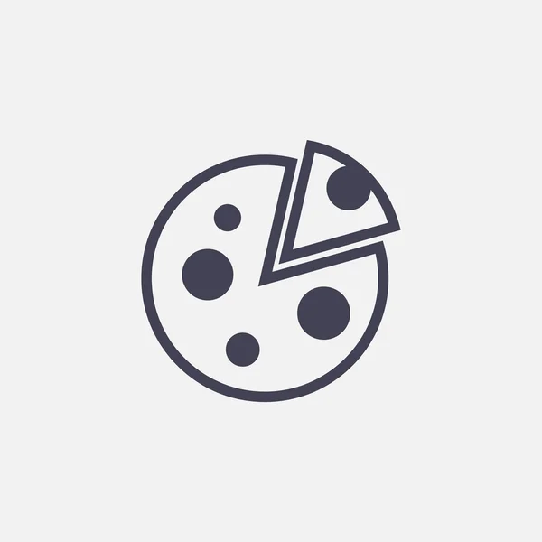 Pizza Simgesi — Stok Vektör