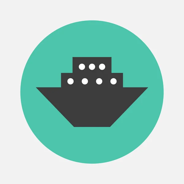 Steamboat ikonen — Stock vektor