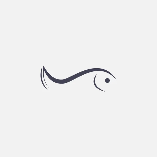 Icône de poisson — Image vectorielle