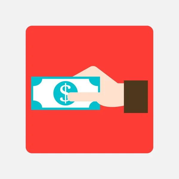 Giving money icon — Stock Vector