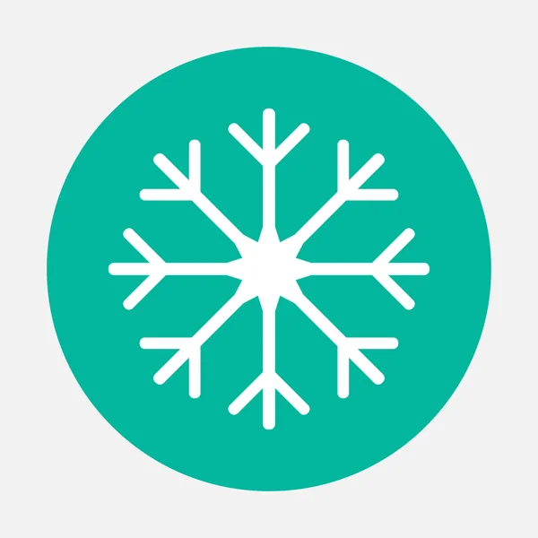 Icono de copo de nieve — Vector de stock