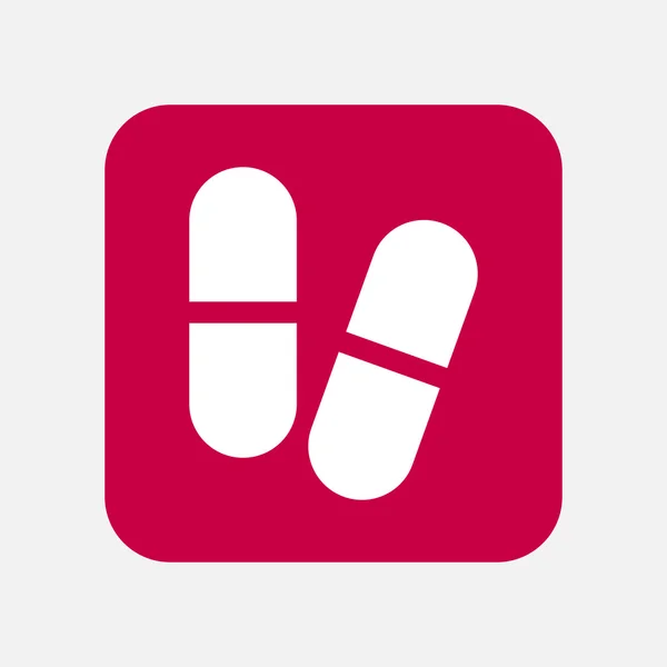 Medicine pill icon — Stock Vector